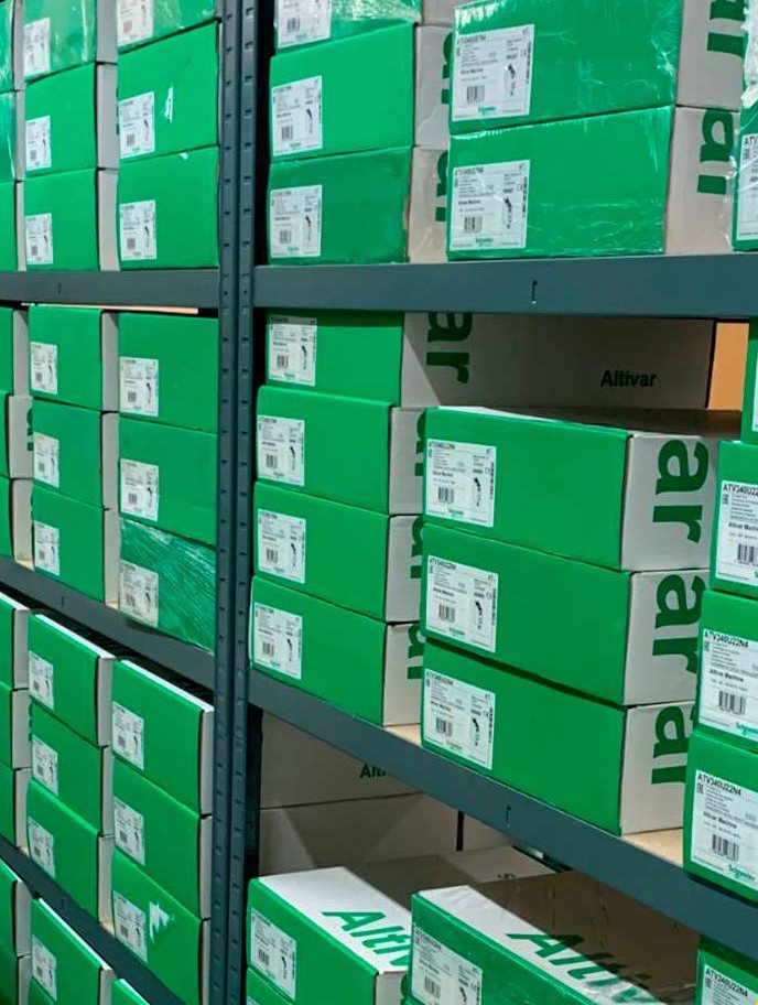 Estoque de materiais Schneider Electric